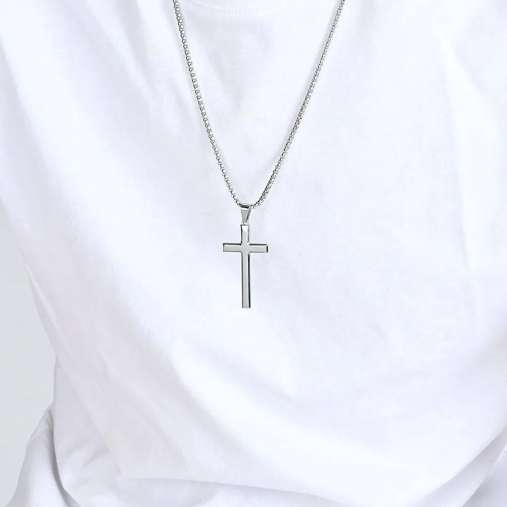 Chain Necklace with Cross Pendant