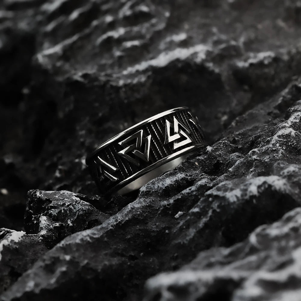 Men's Aztec Rune Ring
